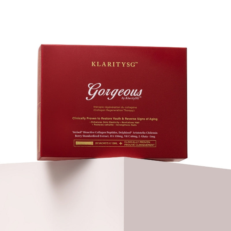 Gorgeous by KlaritySG™ - Medical Grade Bioactive Collagen Peptides® to reverse ageing